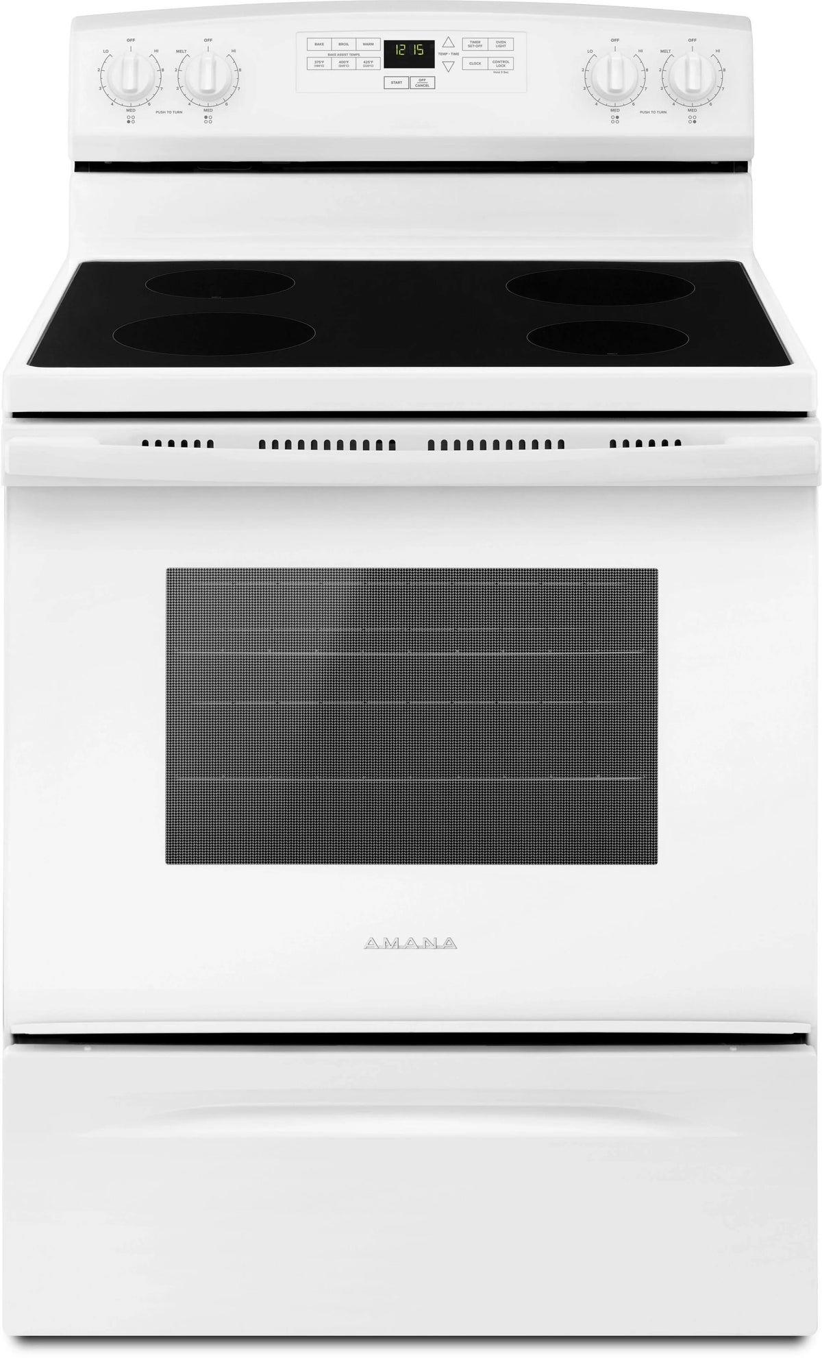 Amana 30" White Electric Range with Extra-Large Oven Window